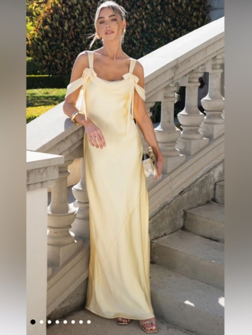 Show Me Your Mumu Bella Maxi Dress Butter Yellow Size Large